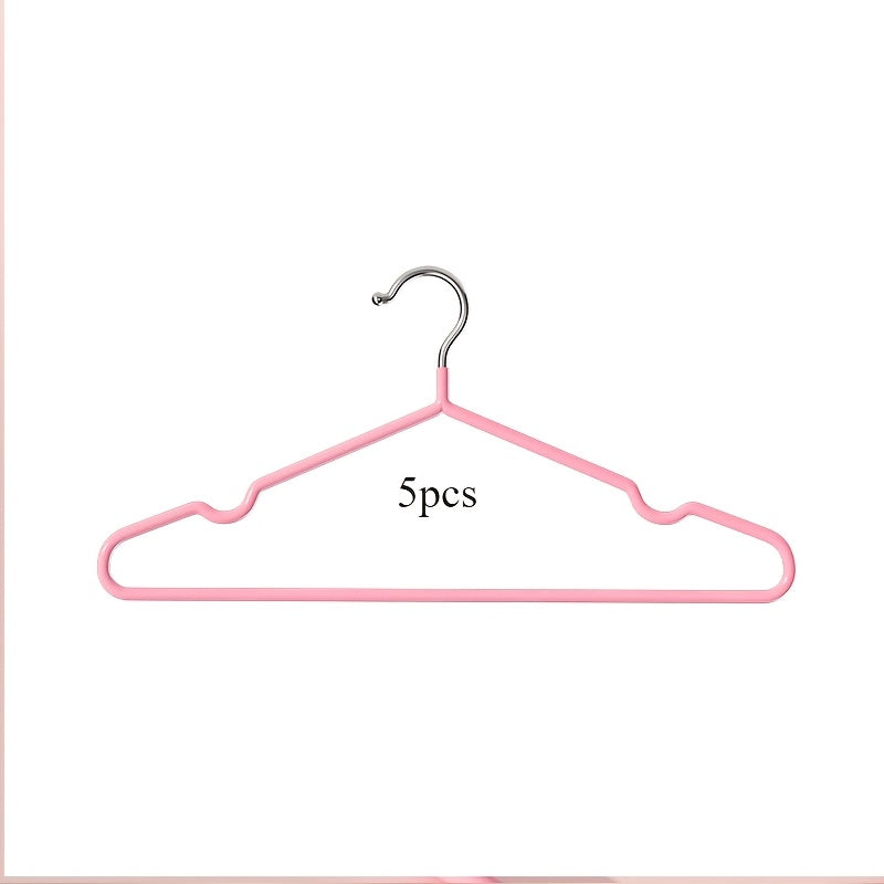 Durable Velvet Hangers in Pink & White - Non-Slip, Space-Saving Solution for Closet Organization and Retail Display