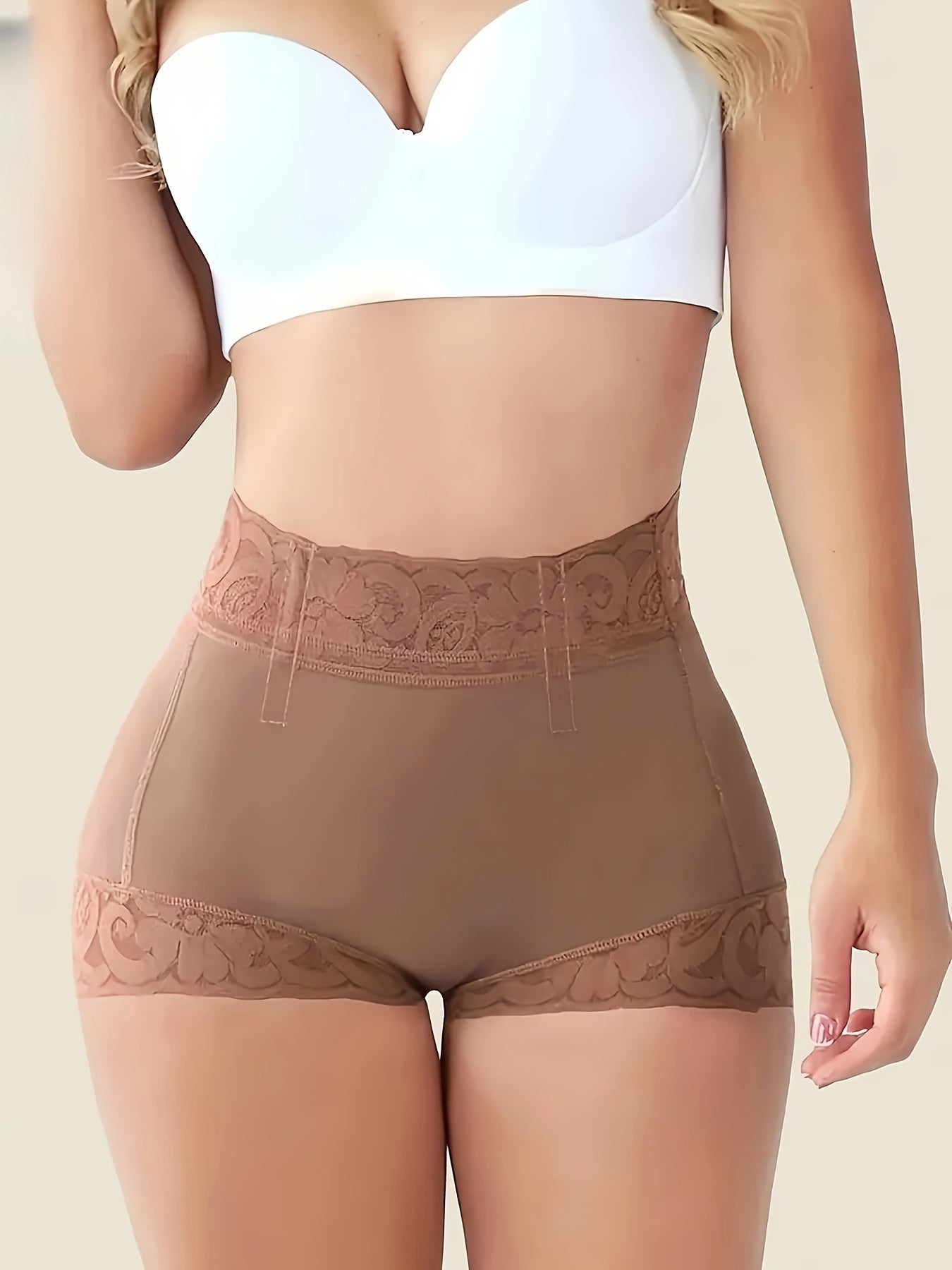 Butt lifting panties with lace trim, comfy and breathable, for women's lingerie and underwear.