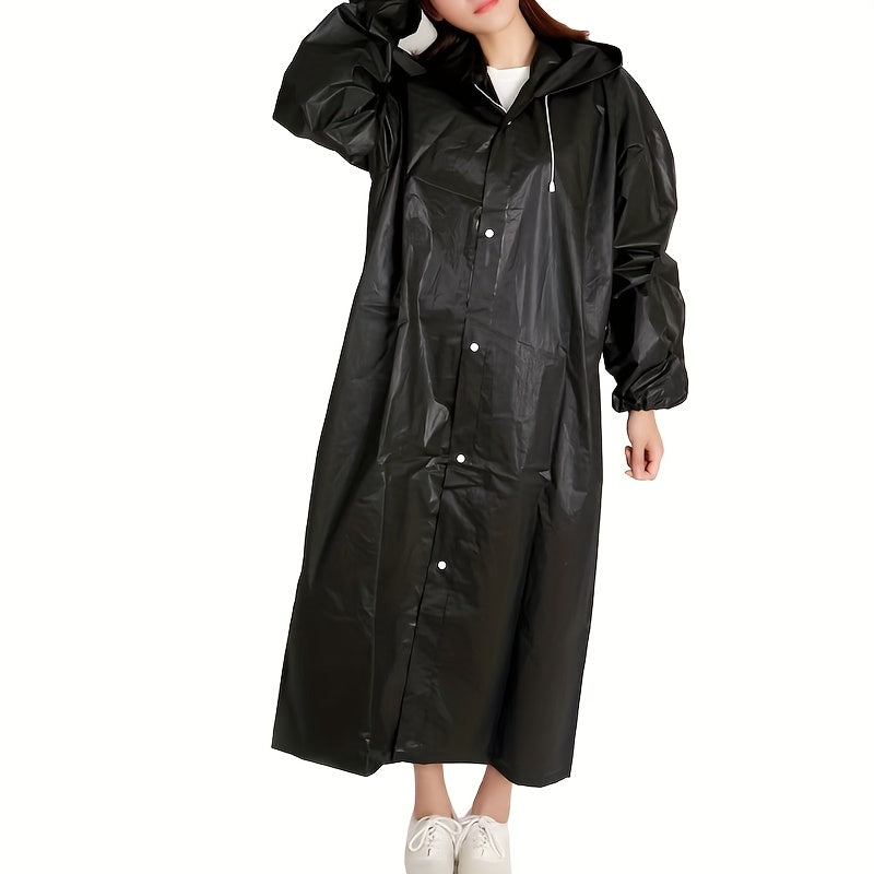 Waterproof hooded raincoat ideal for outdoor activities