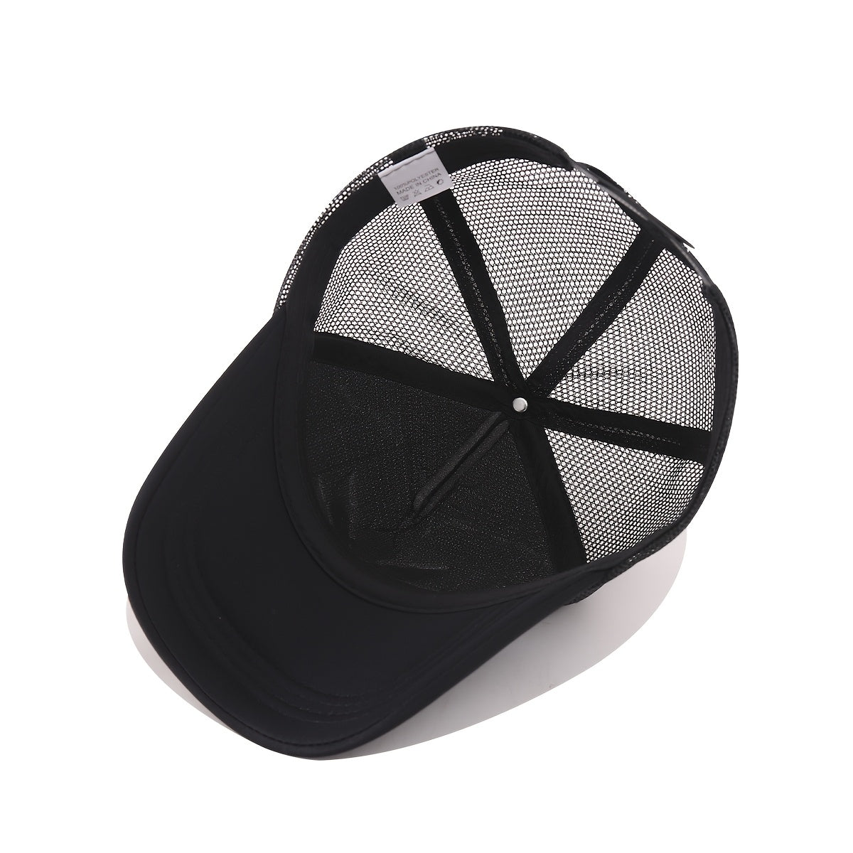 OKOIUM Maple Leaf Embossed Baseball Cap - Breathable mesh back, polyester, casual style for outdoor sports, available in black, blue, red.