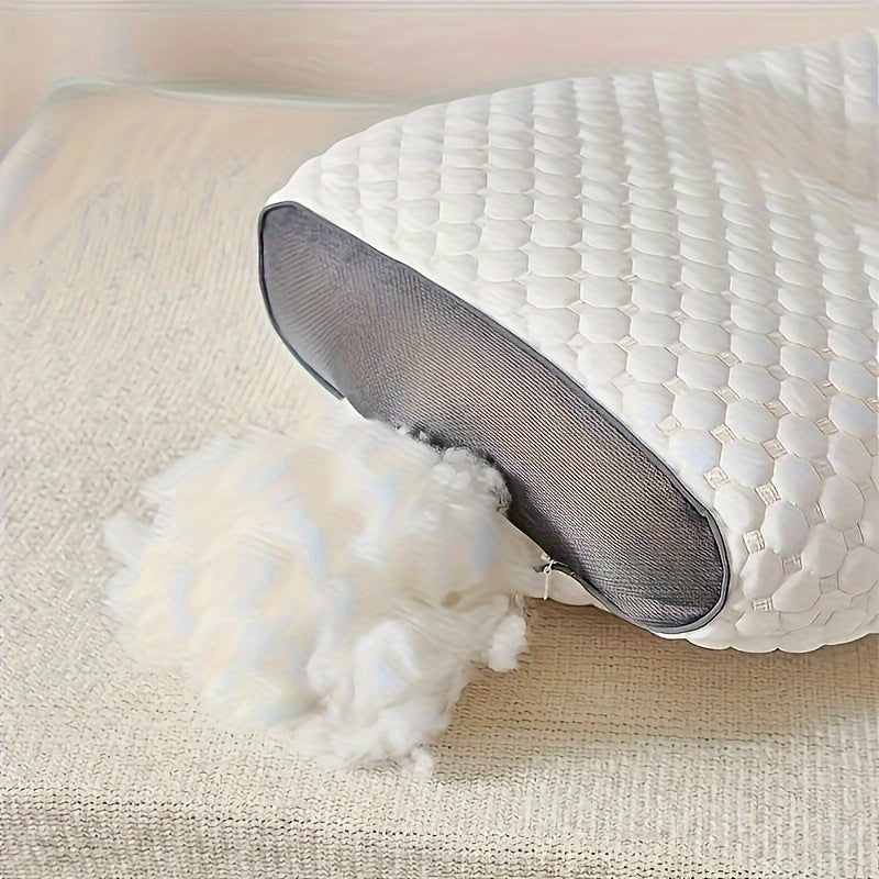 Introducing the PanLynner Ergonomic Neck Support Pillow: A Soft, Breathable, and Reversible Pillow for All-Season Comfort. Washable and Ideal for Deep Sleep.