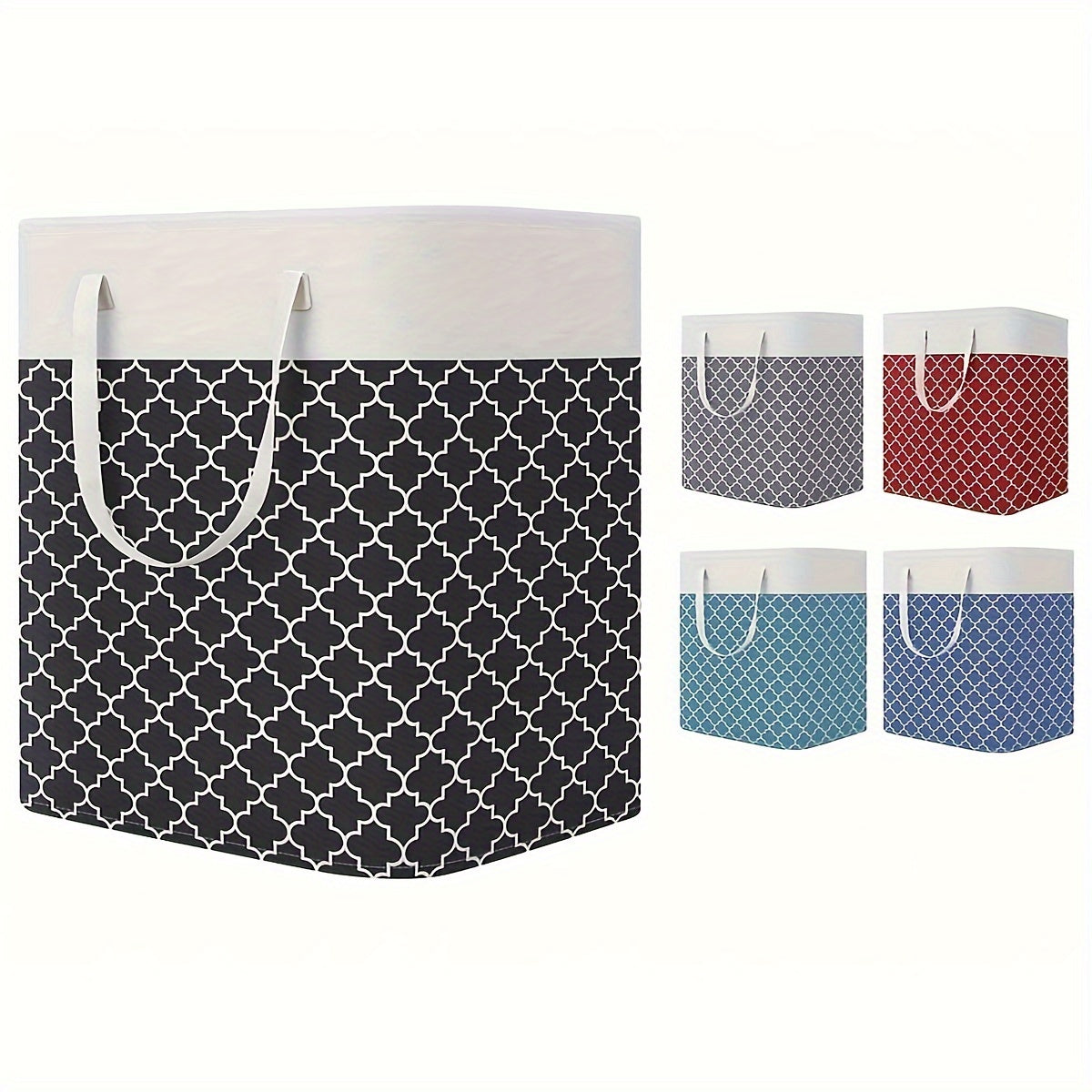 Large Capacity Cotton And Linen Fabric Dirty Clothes Basket, perfect for storing dirty clothes, toys, or laundry. This foldable basket is ideal for bathroom or room organization and makes a great Christmas or Halloween gift.