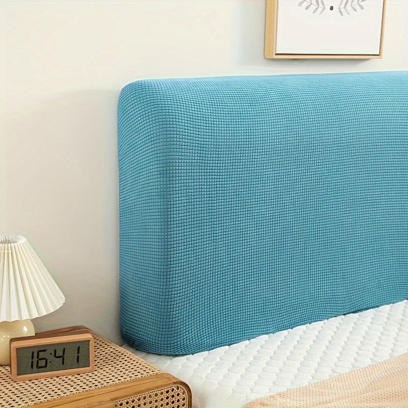 Machine washable bed headboard cover made of polyester fiber fill, inspired by macarons, featuring a soft and stylish corn texture.