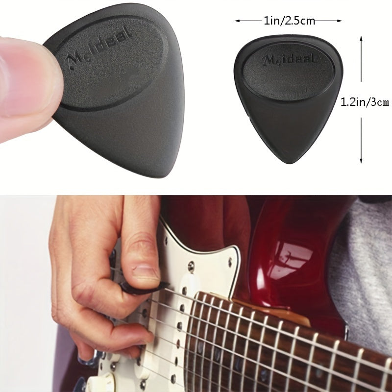 6/12/20pcs Guitar Picks with Anti-slip Particles, 0.7mm Thickness