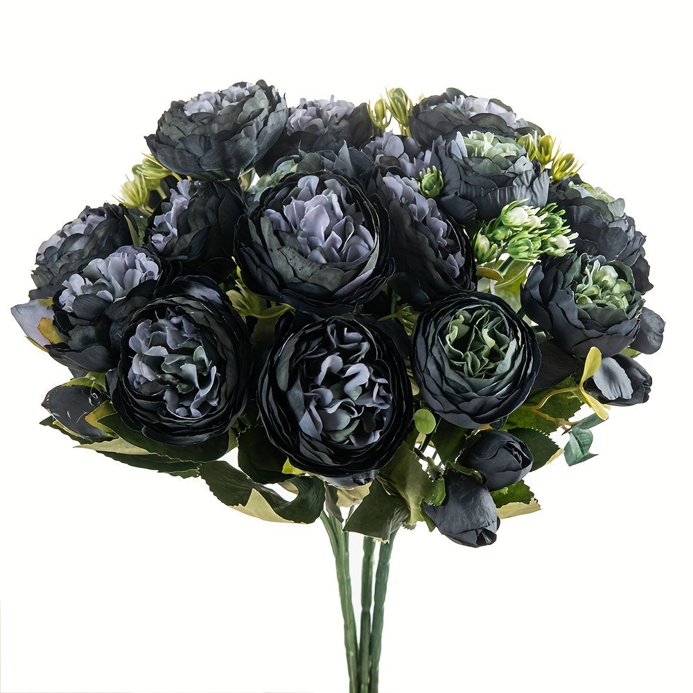 Vintage Artificial Peony Flower set of 3, ideal for family weddings and parties with premium oxidation resistance.