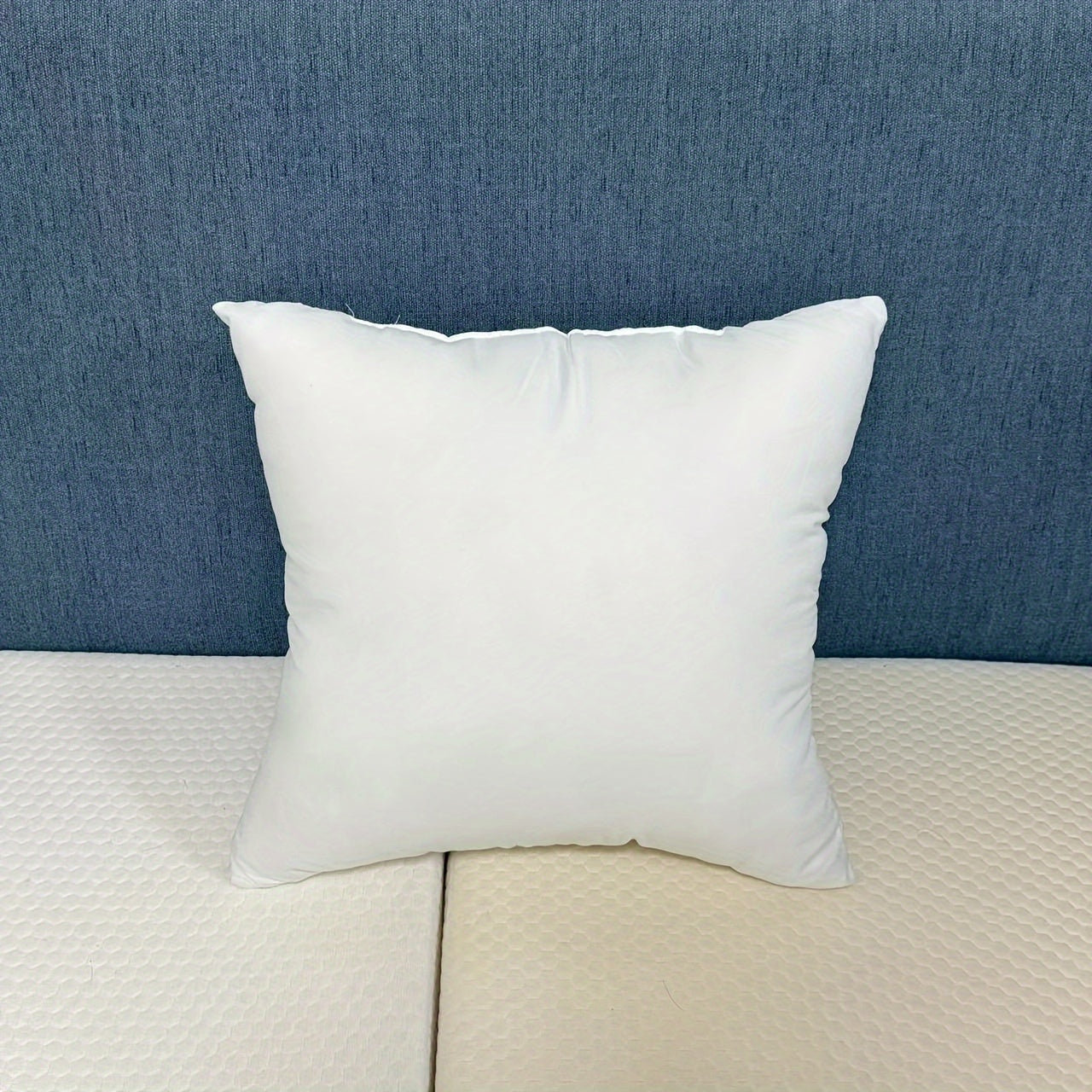 Set of four traditional white throw pillow inserts, featuring high resilience for a comfortable and stylish addition to your sofa, car, or bedroom décor