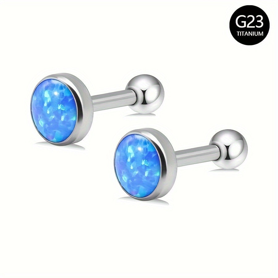 Upgrade your accessories with the SENLANSP 2-piece G23 Titanium Opal Stud Earrings designed for women. Enjoy the hypoallergenic properties, ideal for everyday use and special occasions. Get your hands on the stylish SENLANSP set now!