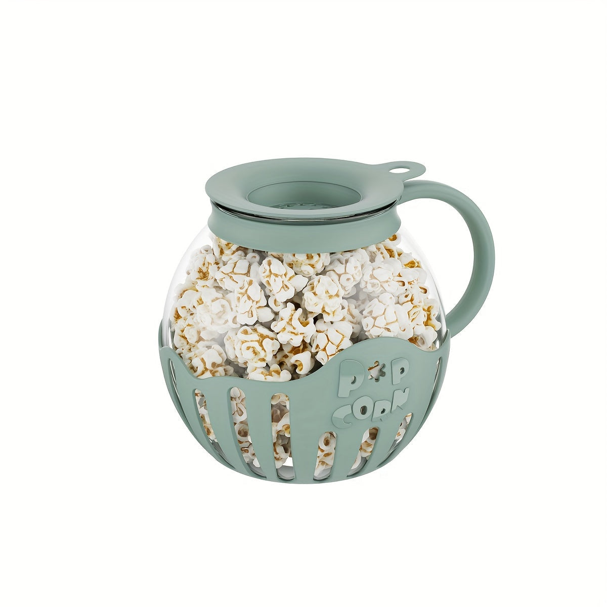 The Micro-Pop Microwave Popcorn Popper holds 2.25 quarts and is made of durable borosilicate glass, perfect for making hot air popcorn in the microwave.