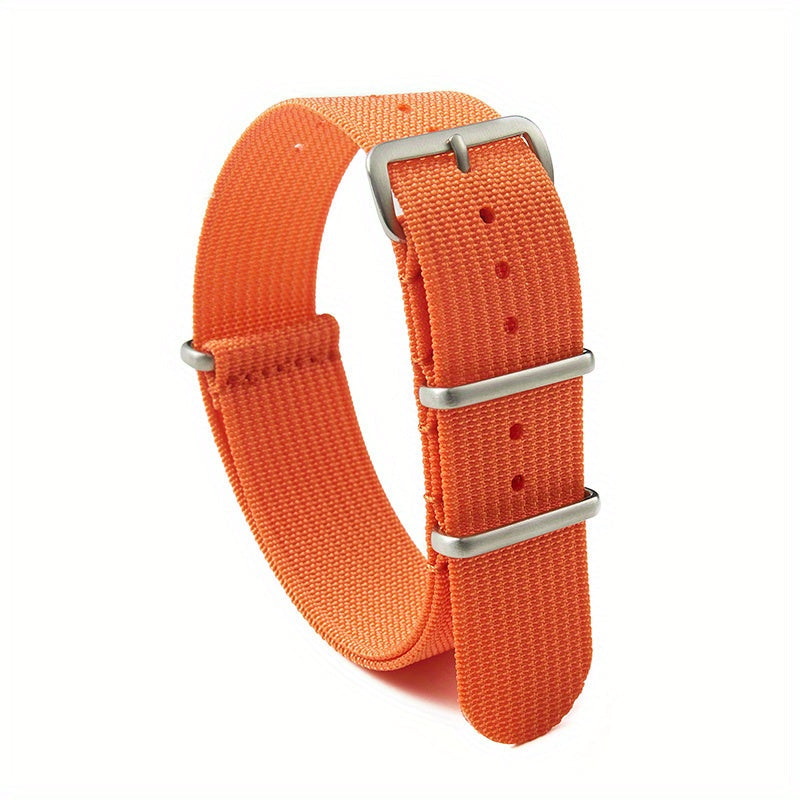 Choose a Nylon Watch Band With a Stainless Steel Buckle in 18mm, 20mm, or 22mm - A Perfect Gift for King's Day