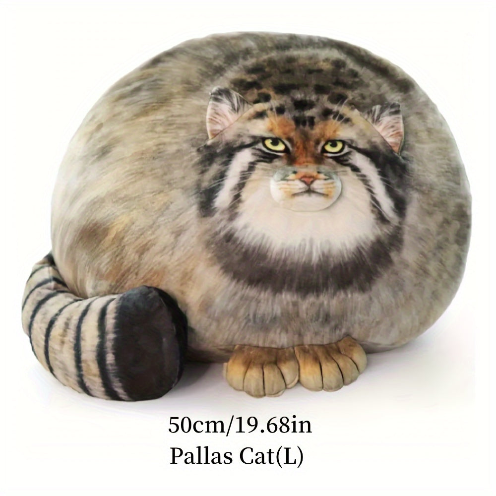 Cute Pallas Cat Plush Body Pillow - Ideal for Kawaii Throw Pillows for Pet Lovers! Great Gift for Christmas, Thanksgiving, New Year, Valentine's Day, or as Room Decor