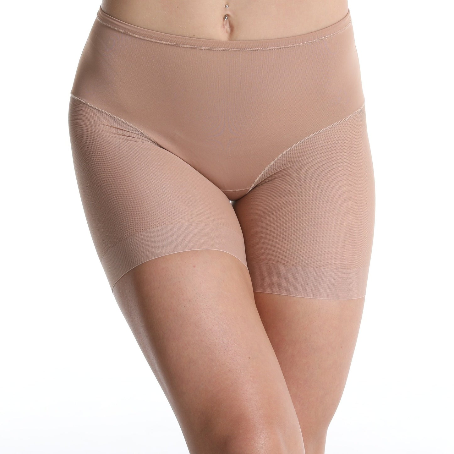 Women's high-waisted shaping pants with powerful waist-lifting and abdominal tuck features.