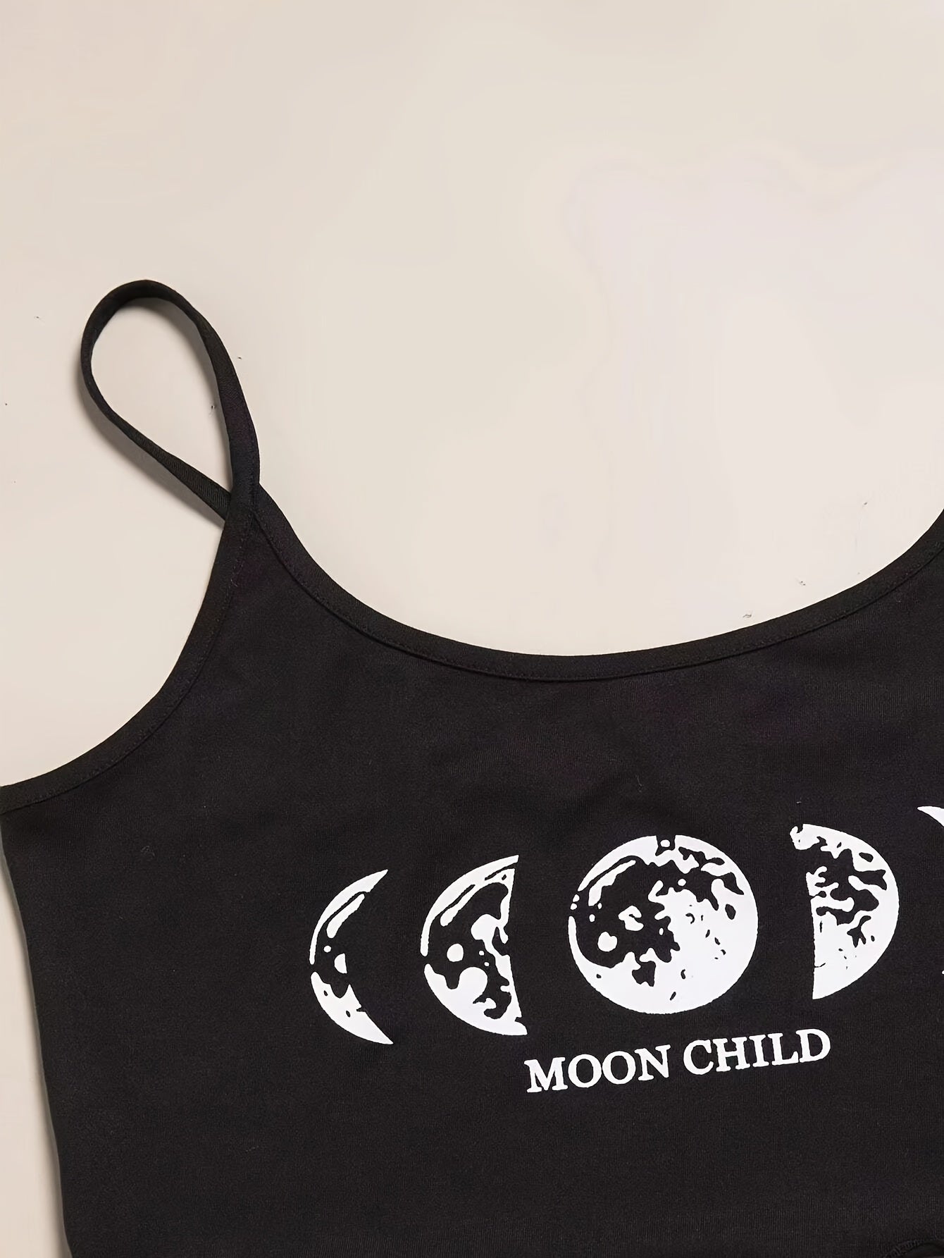 Women's pajama set with moon theme print