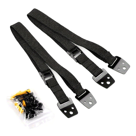 Ensure the safety of your home with our Heavy-Duty Anti-Tip TV & Furniture Safety Strap Kit. This 1 Set includes an adjustable secure wall anchor for flat screens and cabinets, made of BPA-Free plastic. Child and pet-proof your home with this kit