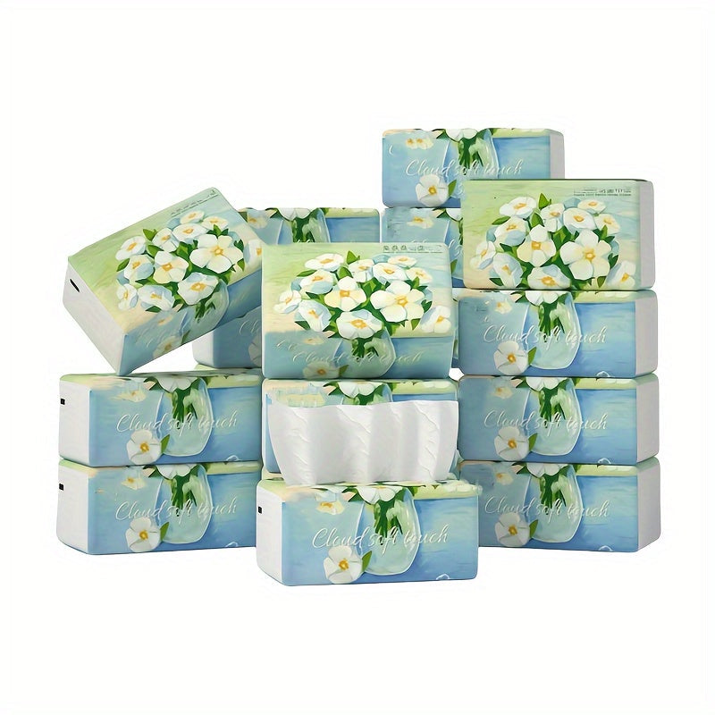 320 sheets each, this 4-pack of 5-ply premium paper towels is dye-free, absorbent, and durable. These soft facial tissues are perfect for use in the home, car, dorm, office, or outdoors. Each sheet is dispensed individually for convenience. A must-have