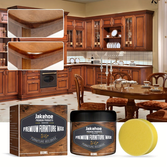 1 piece of Beeswax Mahogany Furniture Maintenance Wax for polishing and caring for solid wood floor, suitable for household cleaning tools.