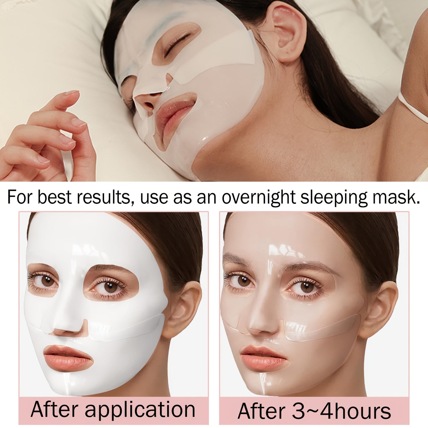 10pcs of Bio-Collagen Moisturizing Masks deeply hydrate and brighten skin, combating dryness and sagging. Rich in Bio-Collagen for optimal facial care.