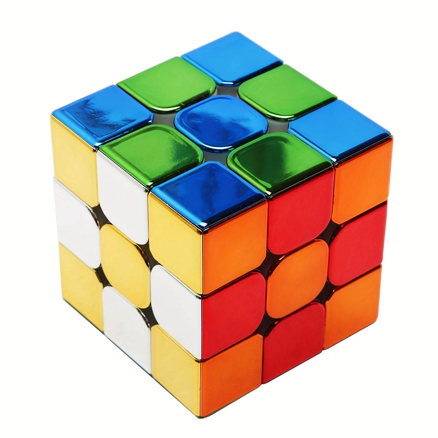 A collection of fun and challenging puzzles including a 3x3 Speed Cube, Mirror Surface Magic Cube, and Original Stickerless Magic Cube.