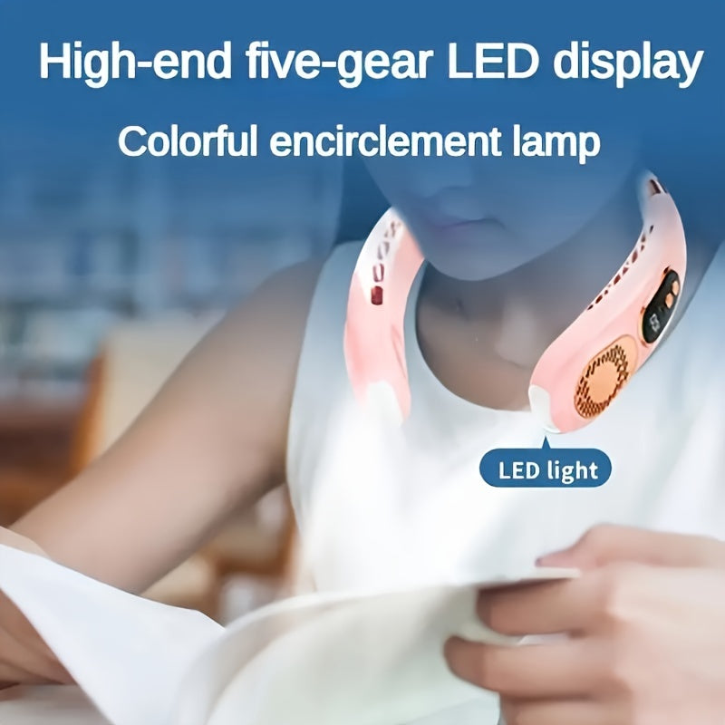 Get ready for the summer of 2025 with our improved Rechargeable USB Portable Fan, featuring multiple speed options and a digital display. This stylish fan comes in four chic colors - Pink, White, Blue, and Black - making it perfect for use at home, while