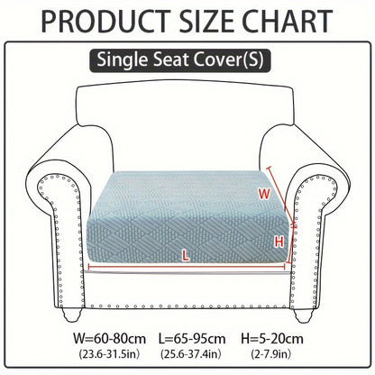 Modern polar fleece jacquard sofa slipcover with elastic band for a fitted look. Machine washable and pet-friendly. Fits sectional, armchair, loveseat, 3-seater, and 4-seater sofas. Includes armrest covers. Great Christmas gift idea.