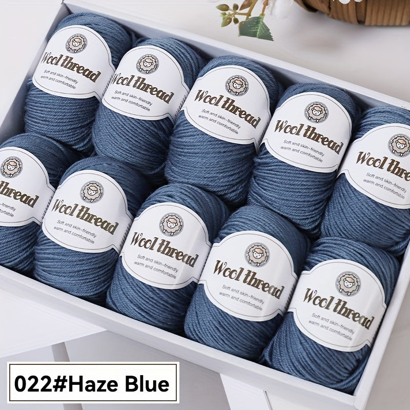 10pcs of high-quality BAYEXY Australian Wool Yarn, perfect for DIY crochet and knitting projects