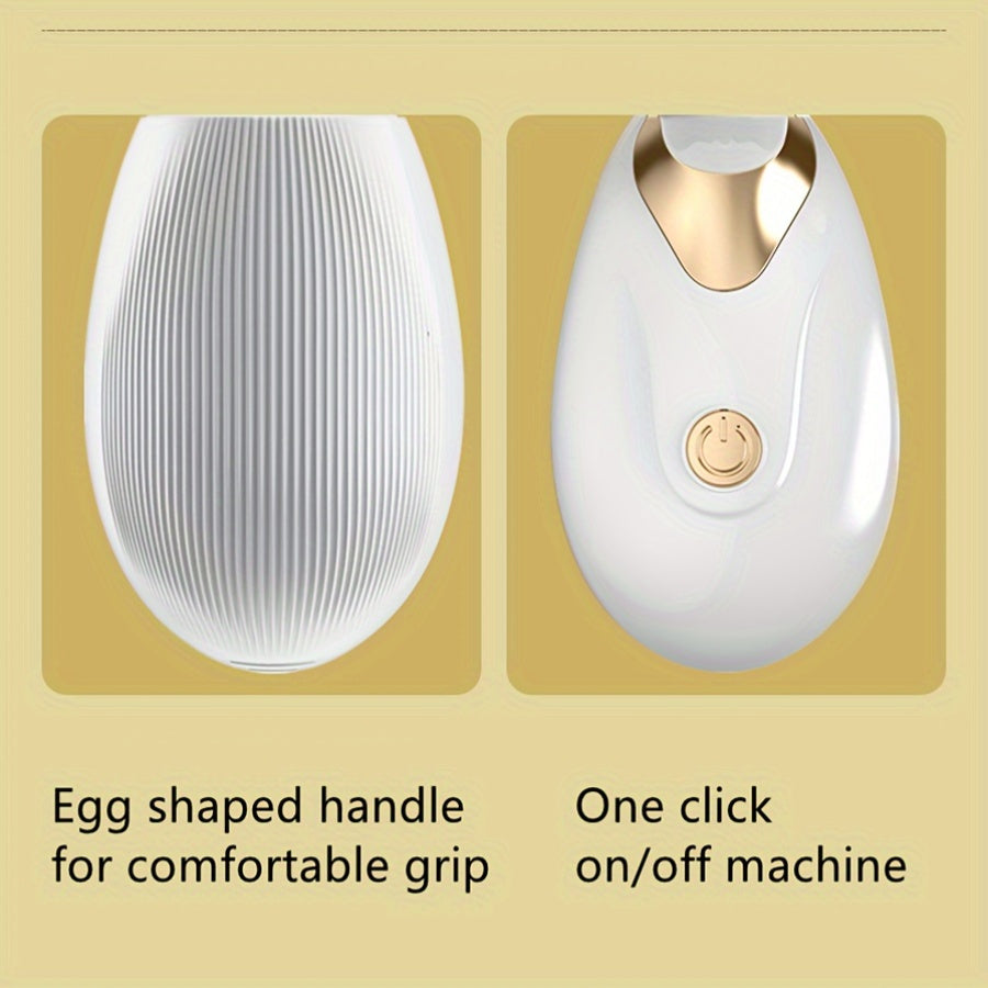 Nourplus Electric Facial Massager: Portable handheld device powered by 2 AAA batteries.