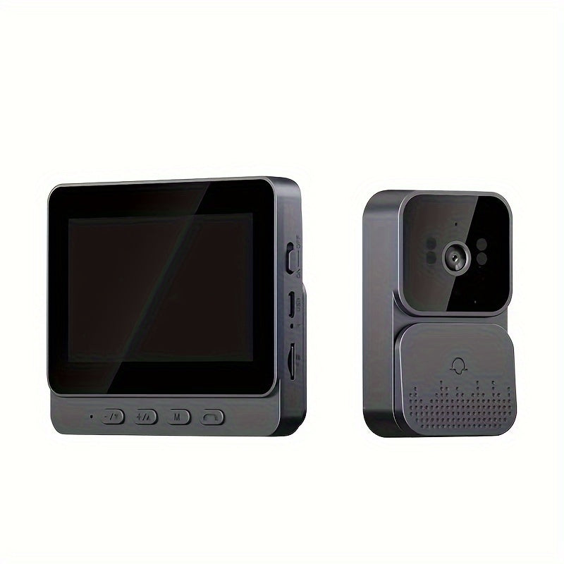 4.3-Inch Video Doorbell Intercom System with 1080P Camera, Monitor, IR Night Vision, 2-Way Intercom, No Wifi Needed.