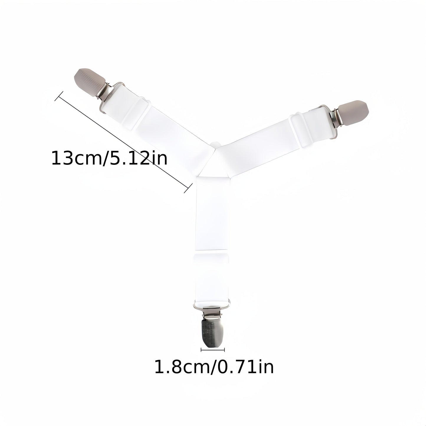 Elastic Adjustable Bed Sheet Fixing Clip Set of 5: Say goodbye to wrinkles with these versatile clips that are perfect for keeping bed sheets, sofa covers, tablecloths, curtains, and more in place.