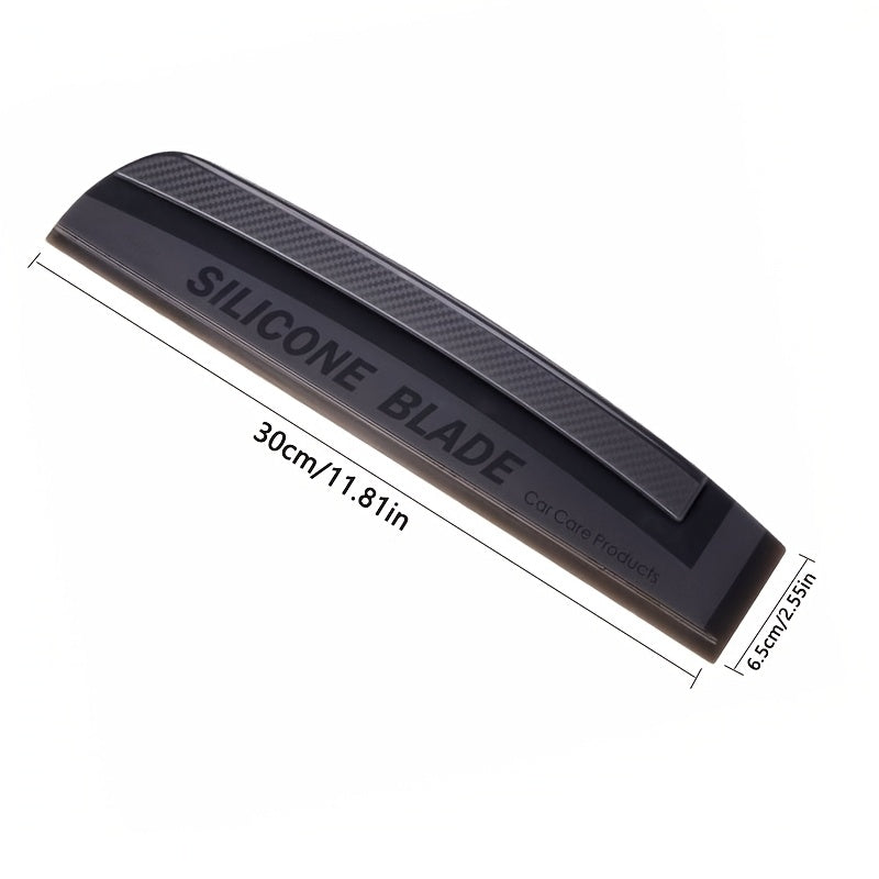 Soft silicone car window wiper blade for gentle, scratch-free cleaning of water stains. Perfect for auto glass and shower doors mirrors.