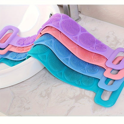 Silicone bath towel for strong back exfoliation, suitable for men and women.