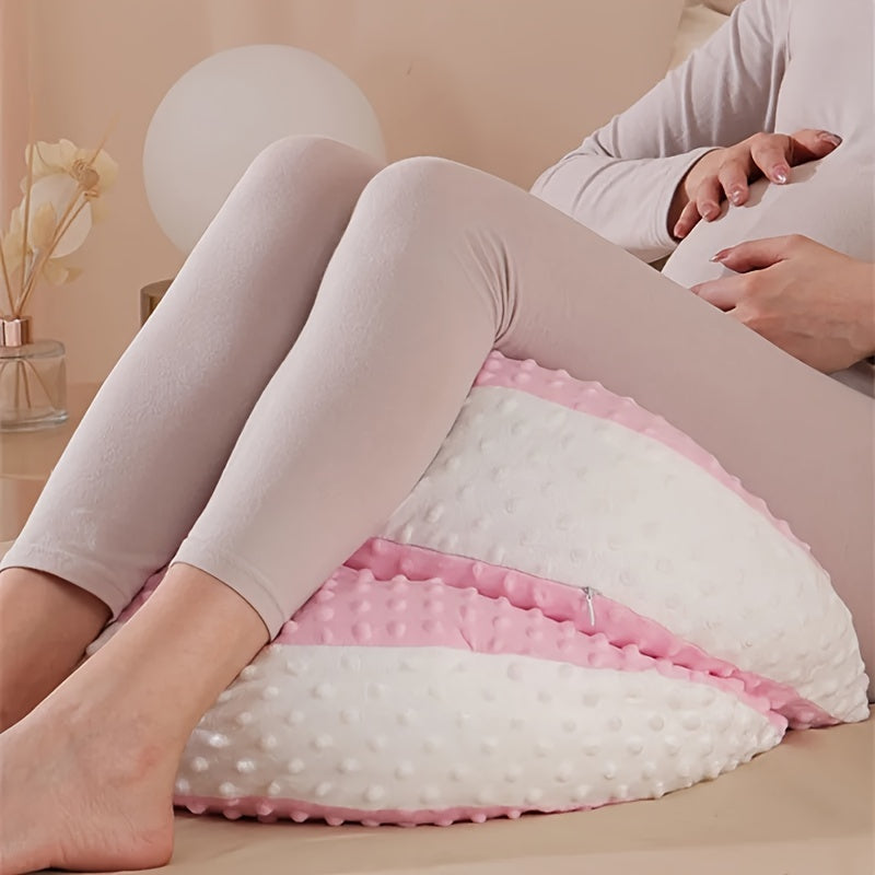 U-Shaped Adjustable Maternity Pillow with Soft Cotton Cover - Provides Versatile Whole Body Comfort for Expectant Mothers, Ideal for Side Sleeping and Belly Support - Suitable for Women 14+