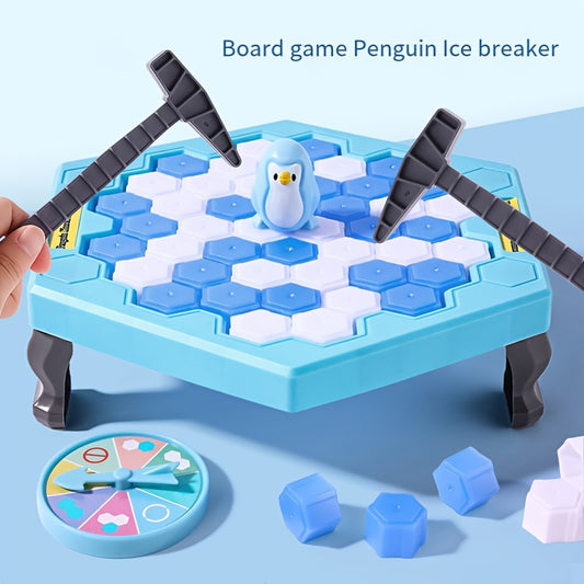 Penguin Ice Breaker Board Game - Interactive family fun strategy tabletop game for multiplayer competition, promoting educational thinking skill development.