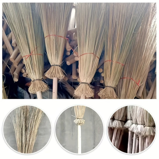 Sanitation Broom, Outdoor Garden Broom, Achnatherum Splendens Broom, Factory Road Broom Specialized for Cleaning