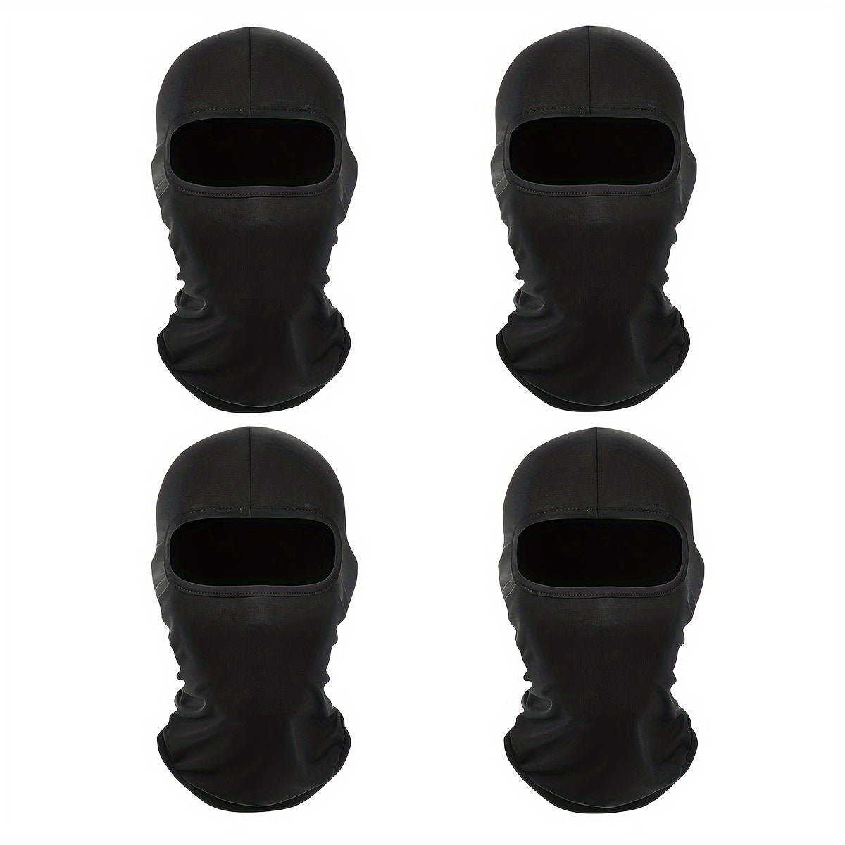 Lightweight Balaclava Face Mask - Set of 4 for UV Protection, Sun Hood, Full Face Covering for Motorcycle Riding, Running, Climbing