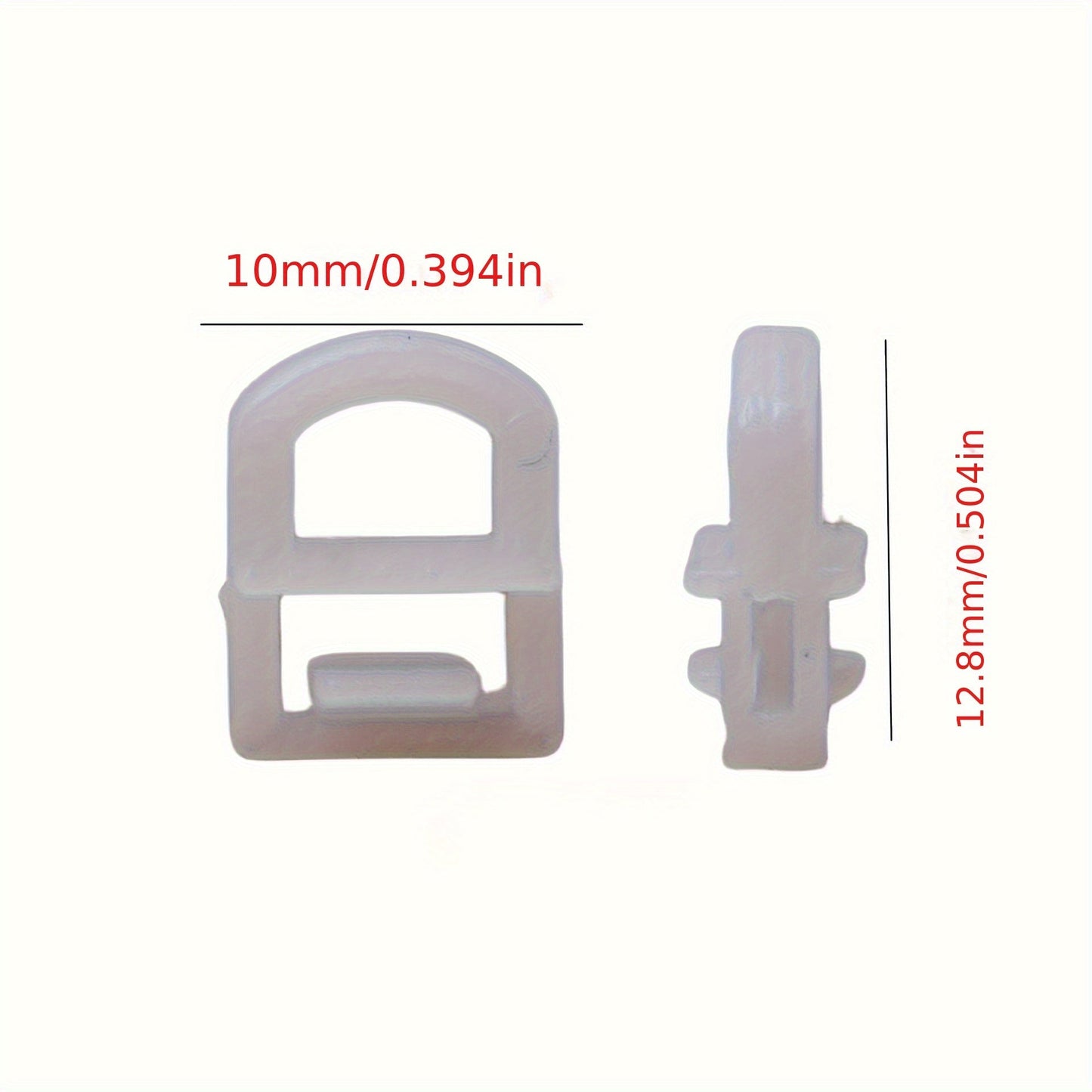 Upgrade your car with these timeless plastic window curtain clip buckles. Compatible with all car track sliders, these accessories add a touch of sophistication to your vehicle.