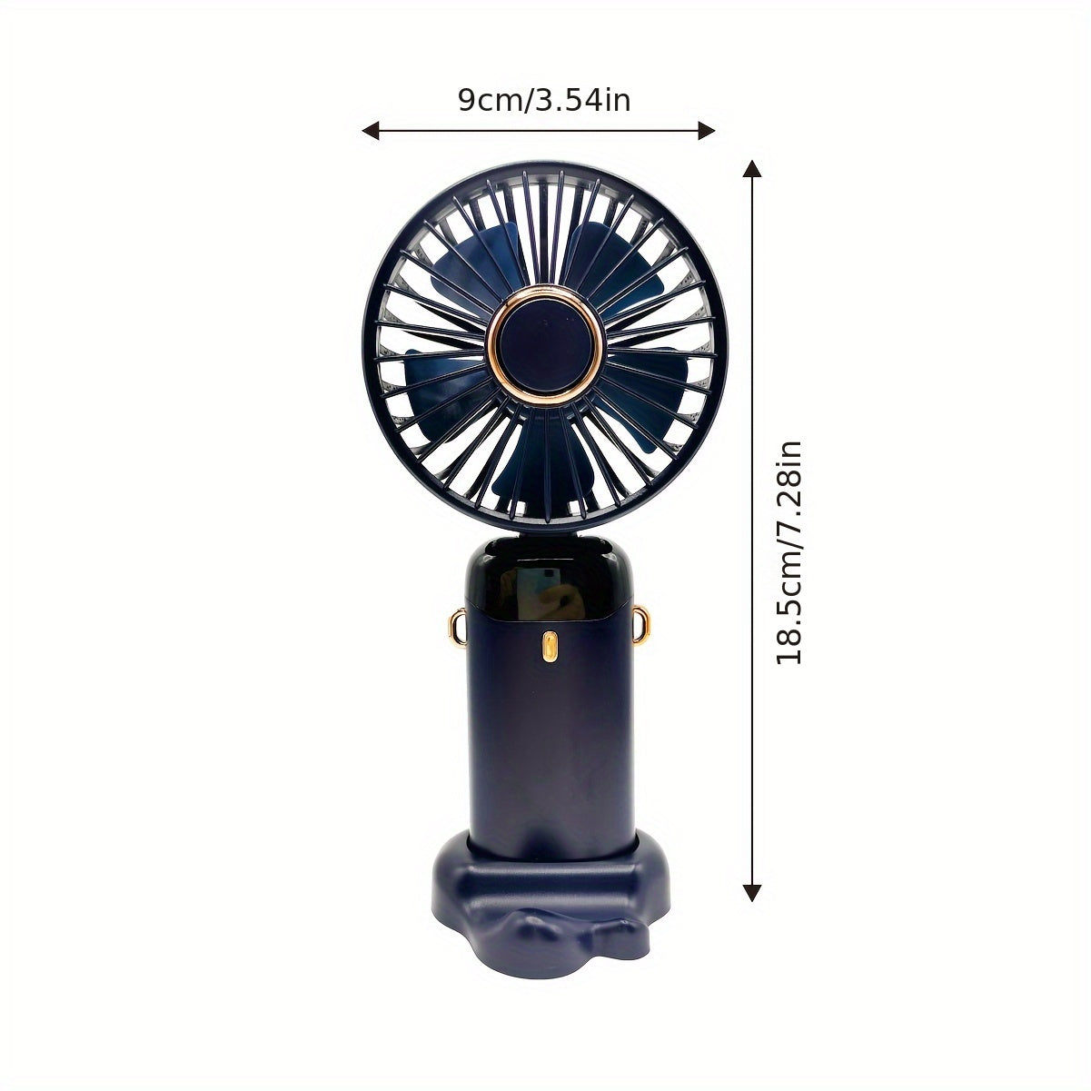 Compact 5-Speed Mini Fan equipped with LED Display, Powerful Airflow, Collapsible Neckband, Convenient Button Operation, Rechargeable via USB with 1200mAh Lithium Battery, Durable ABS Construction, Stylish Painted Finish, Wearable Fan for Indoor and