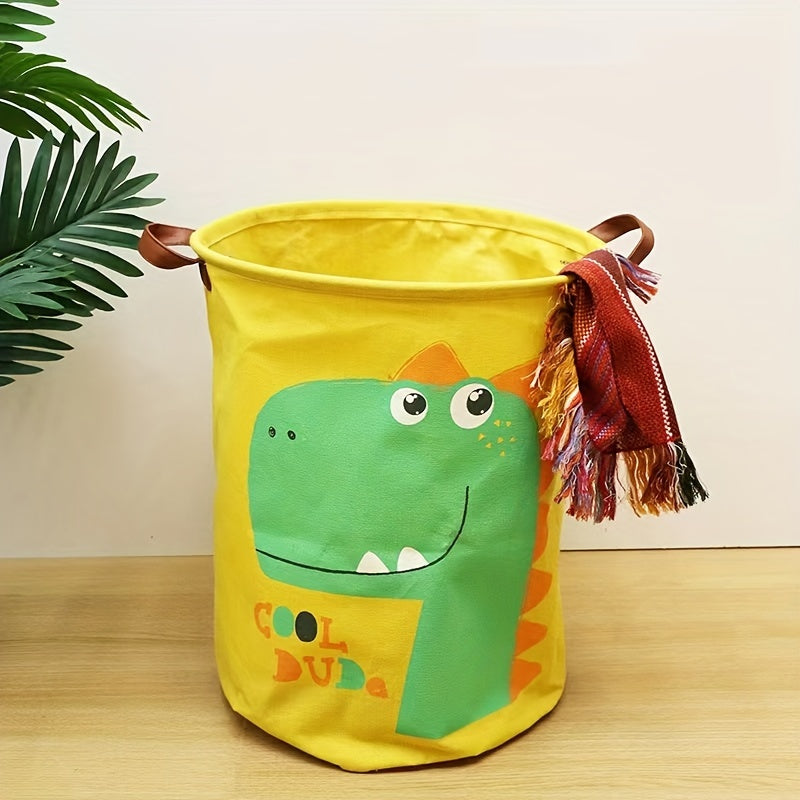 Cartoon Folding Storage Basket for Clothes Changing and Washing, Waterproof and Moisture-proof Foldable Toy Snack Sundries Storage Bin. Perfect for Home Organization and Storage, Ideal Christmas or Halloween Gift