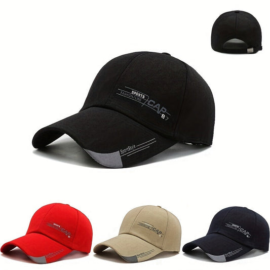 Outdoor Sun Visor Hat with Letter Print for Men's Sports Baseball Cap