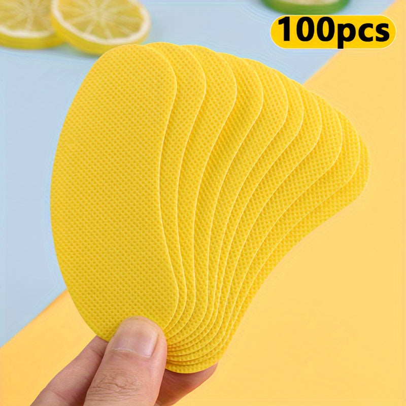 50/100pcs Disposable shoe stickers, portable and odor resistant, refreshes sports shoes with fragrant insole artifact, a great value set of scented shoe stickers.