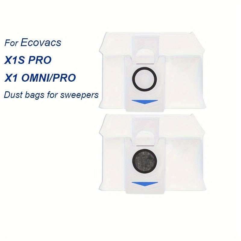 Compatible with X1S PRO and X1 OMNI/PRO models, Ecovacs X1 OMNI/PRO Dust Bags specifically designed for sweepers.