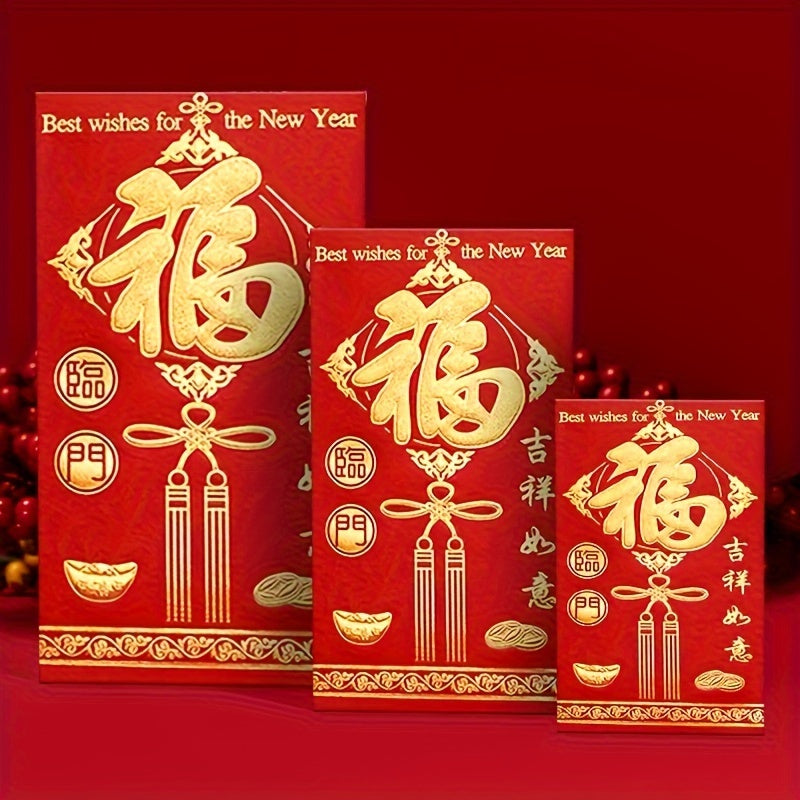 High-quality Lucky Red Envelopes - Beautifully Printed Money Holders for New Year, Housewarming, Weddings, Birthdays, Bridal Showers & Corporate Gifts