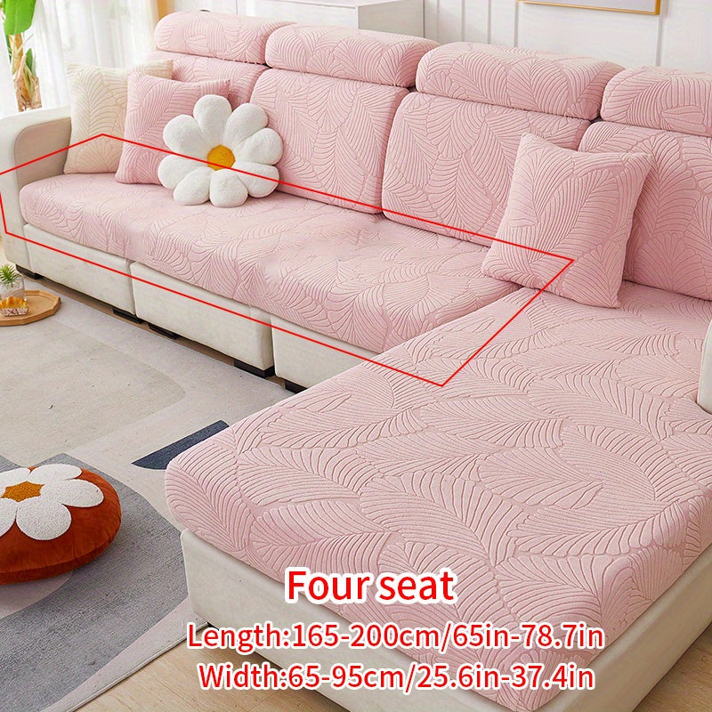 Non-slip elastic sofa slipcover protects furniture year-round in any room.