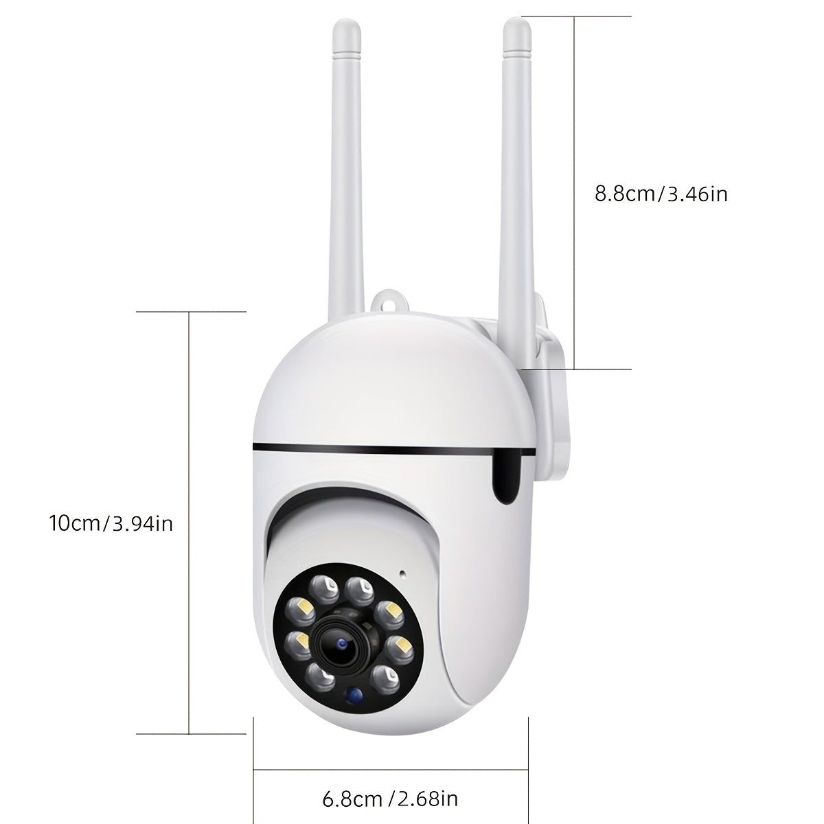 1080P PTZ WiFi Camera with Smart HD Night Vision, Remote Voice Control & Smart Tracking - Powered by USB