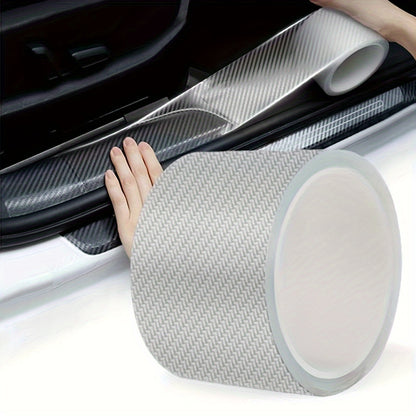 Carbon fiber car sticker to protect edges and body from scratches.