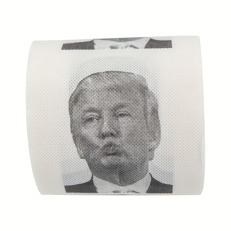 Get a laugh with the Donald Trump Toilet Paper! Perfect for any political prank, this 2-ply roll features 220 sheets of hilarious bathroom tissue. Makes a great White Elephant gift, Christmas stocking stuffer, or birthday present.