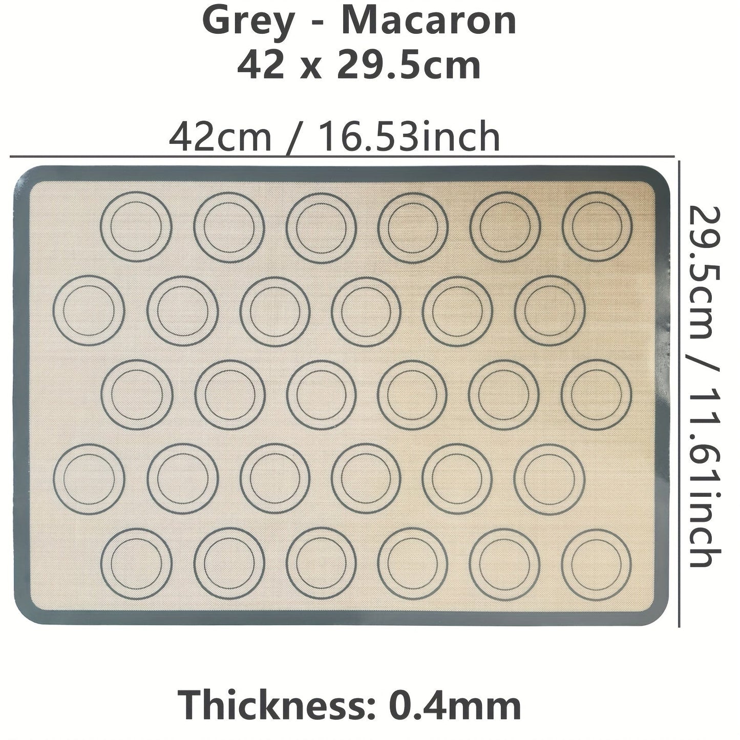 Silicone Baking Mat with 0.4mm Thickness