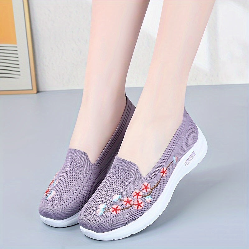 New Four Seasons Women's Casual Knitted Shoes for outdoor activities and daily wear, easy to slip on and off.