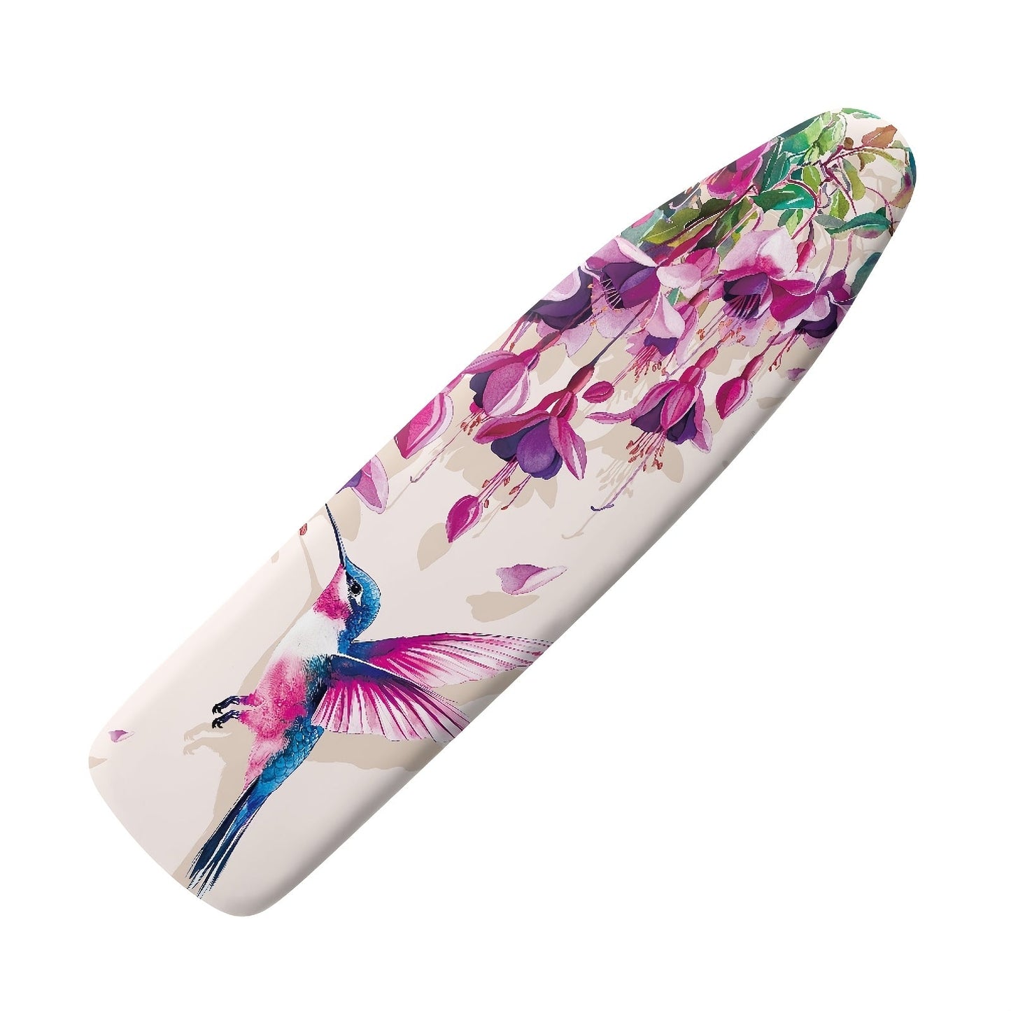 Ironing will be a breeze with our Floral Hummingbird Theme Ironing Board Cover. This cover is not only easy to install, but also features elastic edges and 3 fasteners to keep it securely in place while you work. Plus, it is machine washable for easy