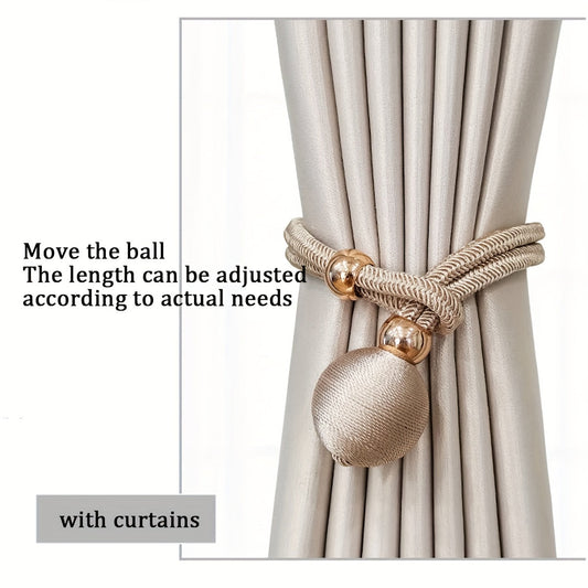 Elegant egg-shaped curtain tie adds a touch of luxury to any room. Perfect for bedroom, living room, study, or restaurant curtains.