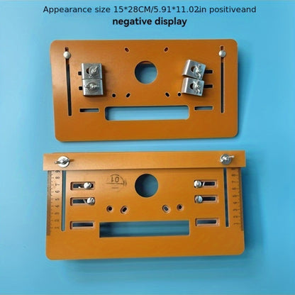 Woodworking laser marking tool with inverted positioning base.