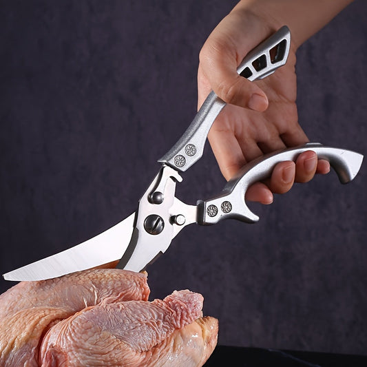 Powerful and versatile, the Home Kitchen Multi-functional Chicken Bone Scissors are strong, durable, and designed for cutting through tough chicken bones with ease. The powerful shear has a strong rebound for efficient cutting, making it perfect for